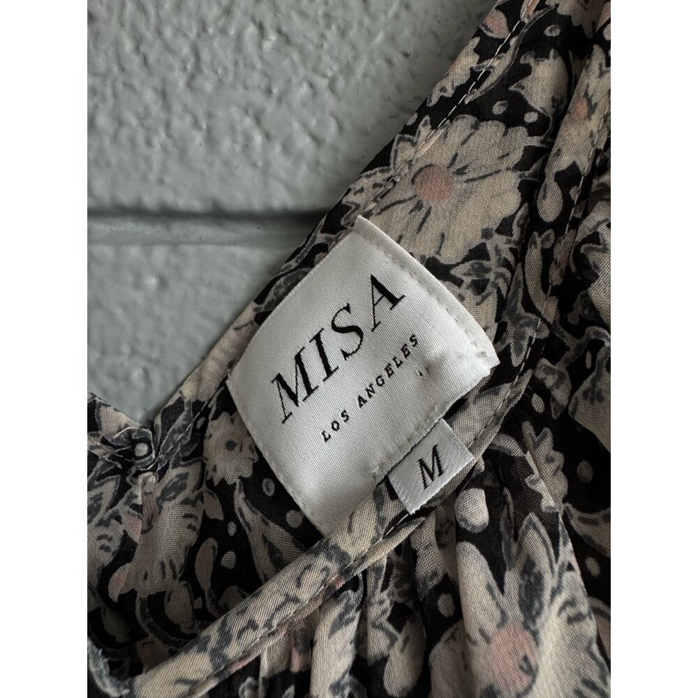 Women's MISA Los Angeles Bohemian Idalia Cold Shoulder Floral Midi Dress size M - Picture 5 of 5